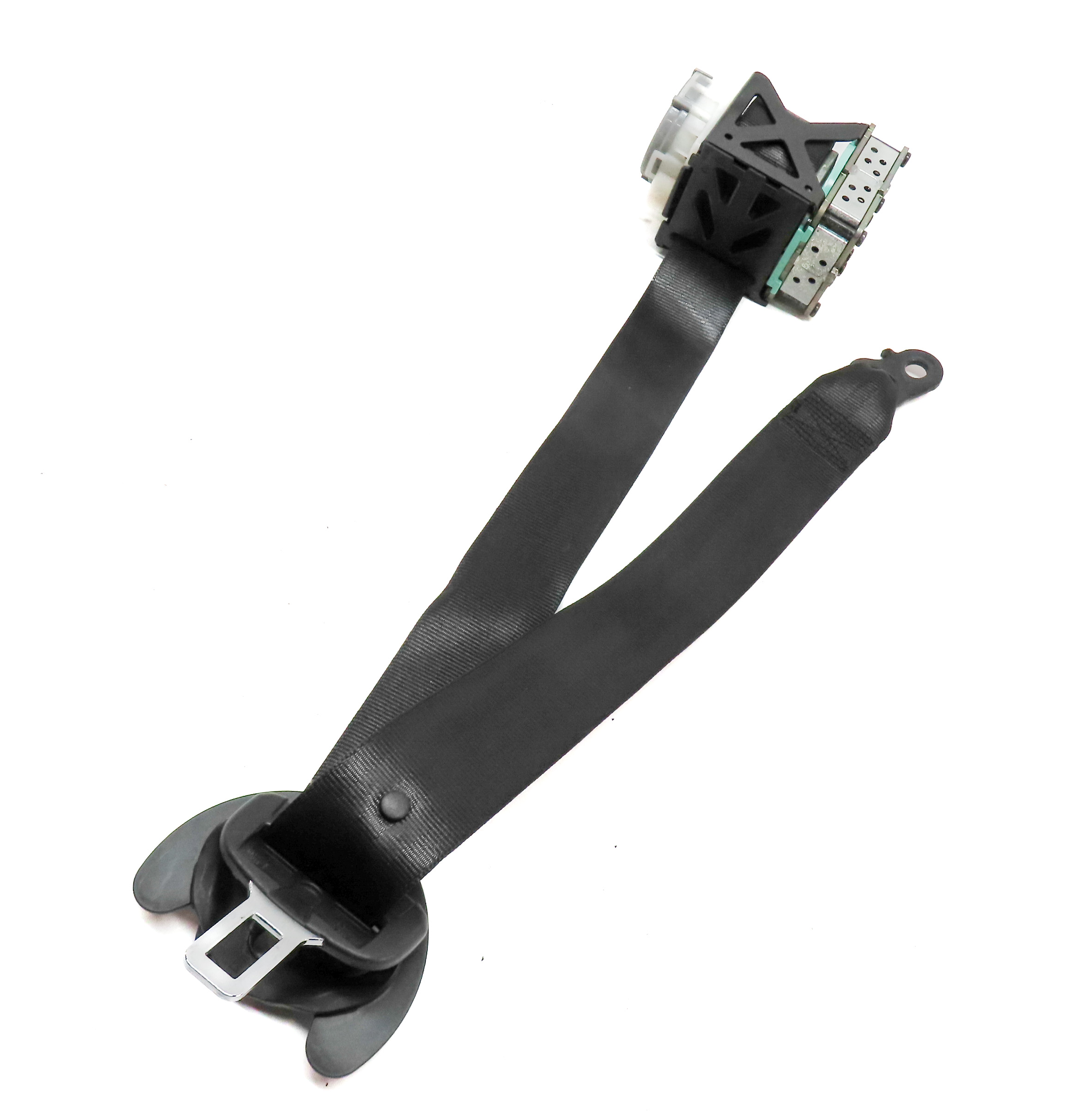 2012 PORSCHE CAYENNE (958) REAR RIGHT SEAT SEATBELT BELT RETRACTOR (Black) — exact item pictured